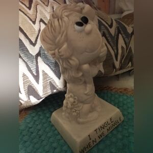 I TINGLE WHEN WE MINGLE Gift Vintage 6 Inch Girl Figurine